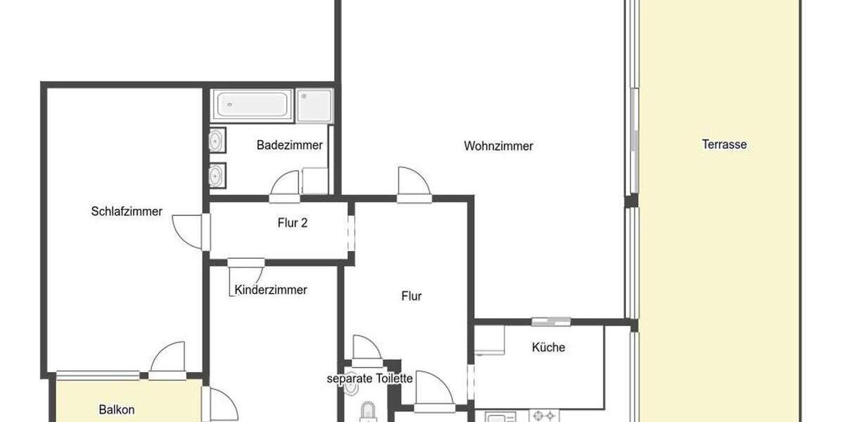 Etagenwohnung Neuenbürg - 3 Zimmer, 98 m&sup2;, 269.000&euro; | Angebot:25928961