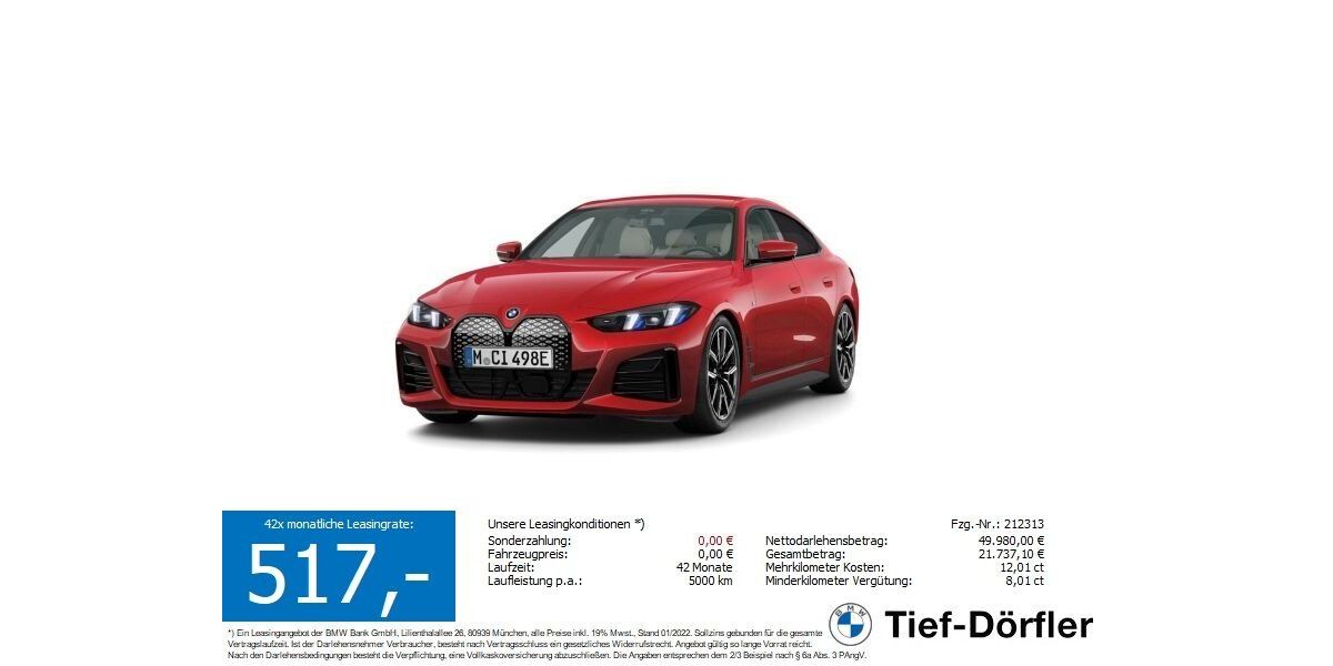 BMW i4 27.100 km 49.980 &euro; Marktsteft 97342