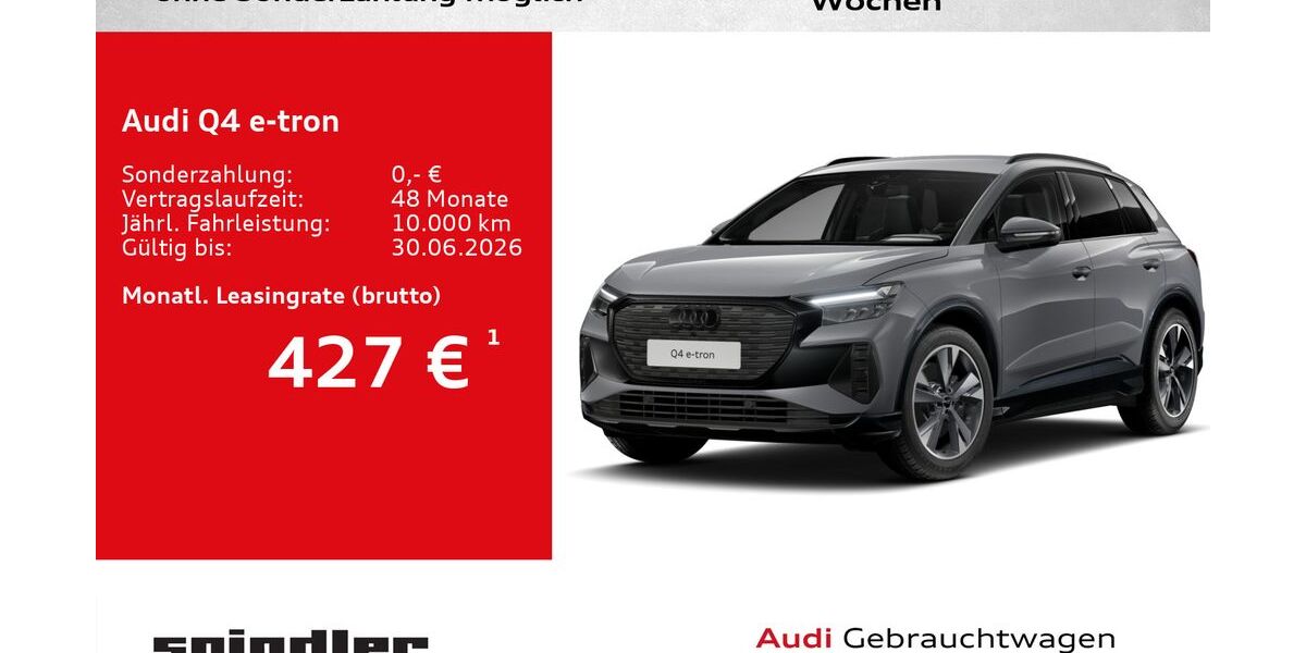 Audi Q4 e-tron 10.000 km 41.480 &euro; Würzburg 97076