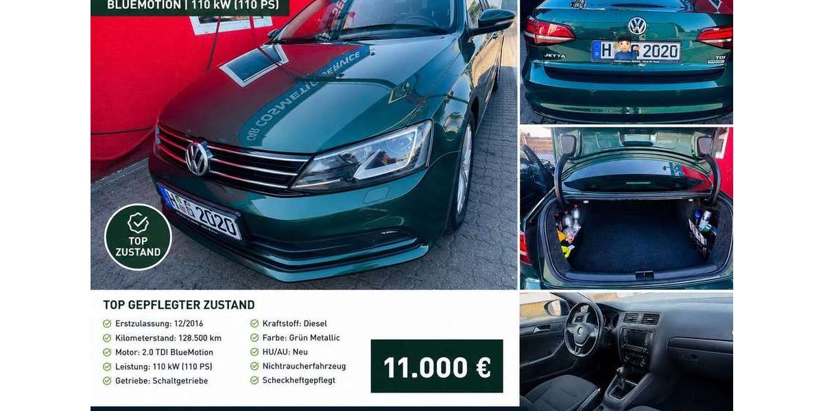 VW Jetta 111.800 km 11.000 &euro; Hannover 30627