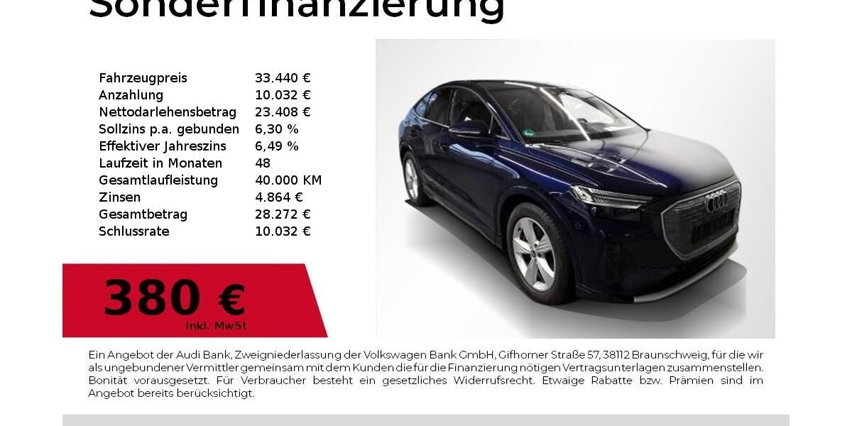 Audi Q4 e-tron 40.100 km 33.440 &euro; Nürnberg 90411