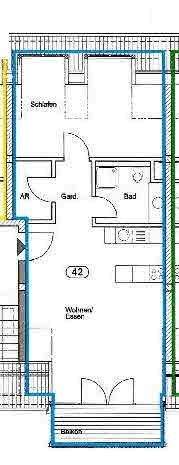 Etagenwohnung Fürth Innenstadt - 2 Zimmer, 59 m&sup2;, 185.000&euro; | Angebot:25562975