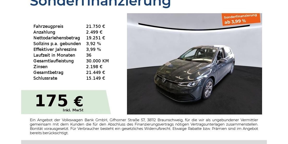 VW Golf 17.325 km 21.750 &euro; Fürth 90763