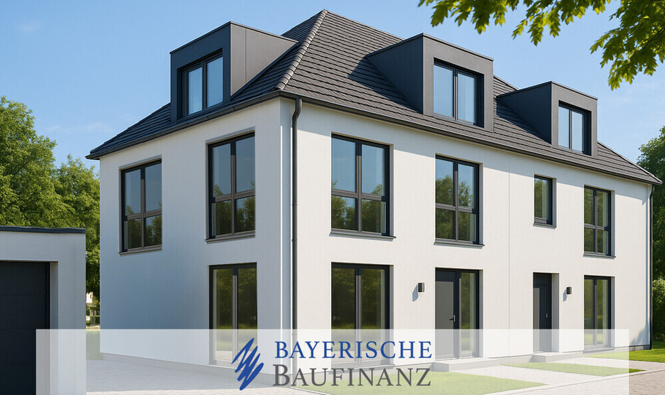 • SUPER BAUGRUNDSTÜCK MIT BAUGENEHMIGUNG FÜR EINE DHH MIT 192 QM WFL • GERMERING • RUHIGE WESTLAGE •