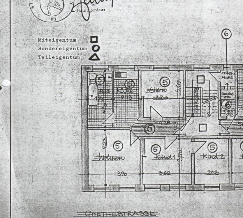 Altbauwohnung stadtnah 3,5 Zimmer zimmer