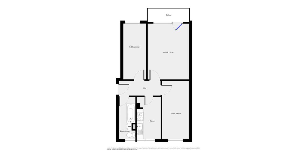 Erdgeschoßwohnung Halle (Saale) Silberhöhe - 3 Zimmer, 54 m&sup2;, 306&euro; | Angebot:26085431