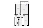 Erdgeschoßwohnung Halle (Saale) Silberhöhe - 3 Zimmer, 54 m&sup2;, 306&euro; | Angebot:26085431