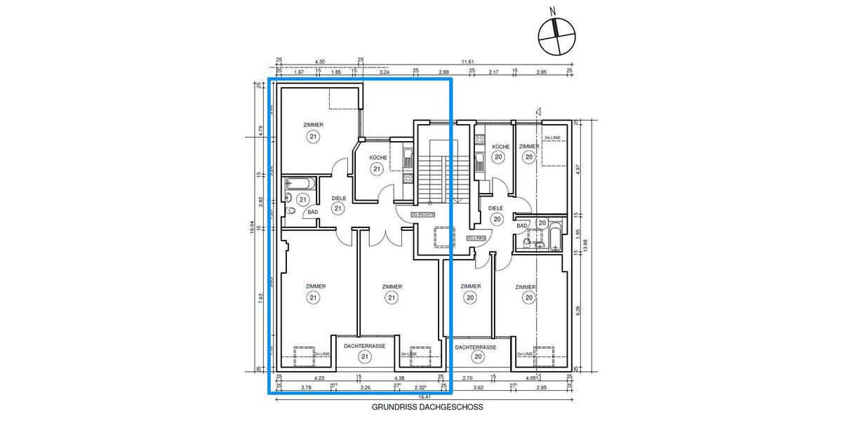 Dachgeschoßwohnung Berlin Mitte - 3 Zimmer, 103 m&sup2;, 629.000&euro; | Angebot:26692412