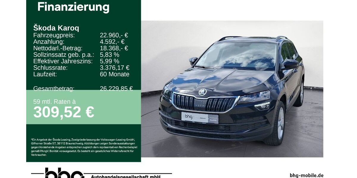 Skoda Karoq 70.200 km 22.960 &euro; Freudenstadt 72250