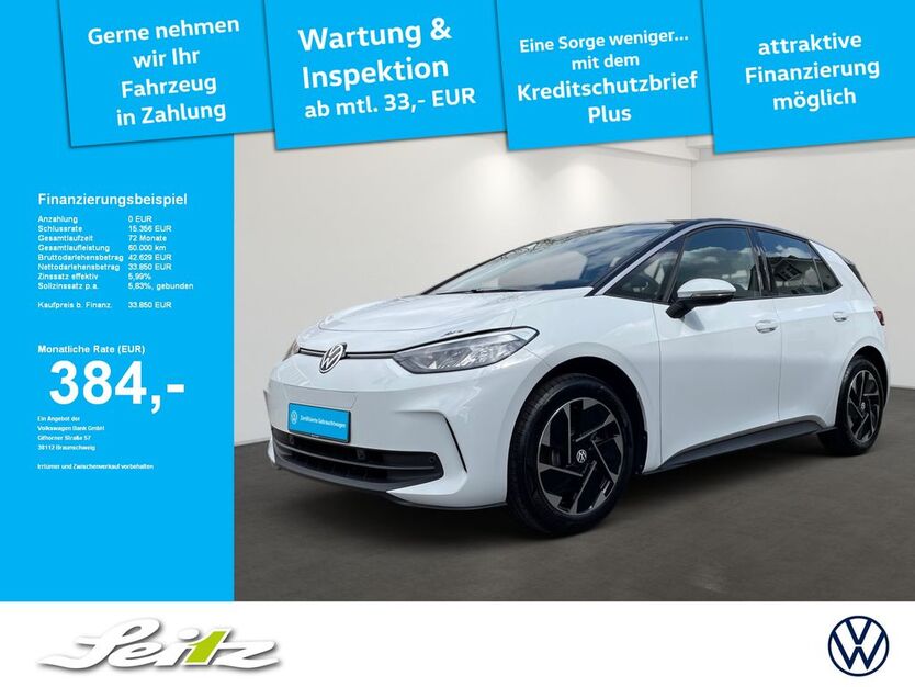 VW ID.3 4.100 km 33.850 € Wangen im Allgäu 88239