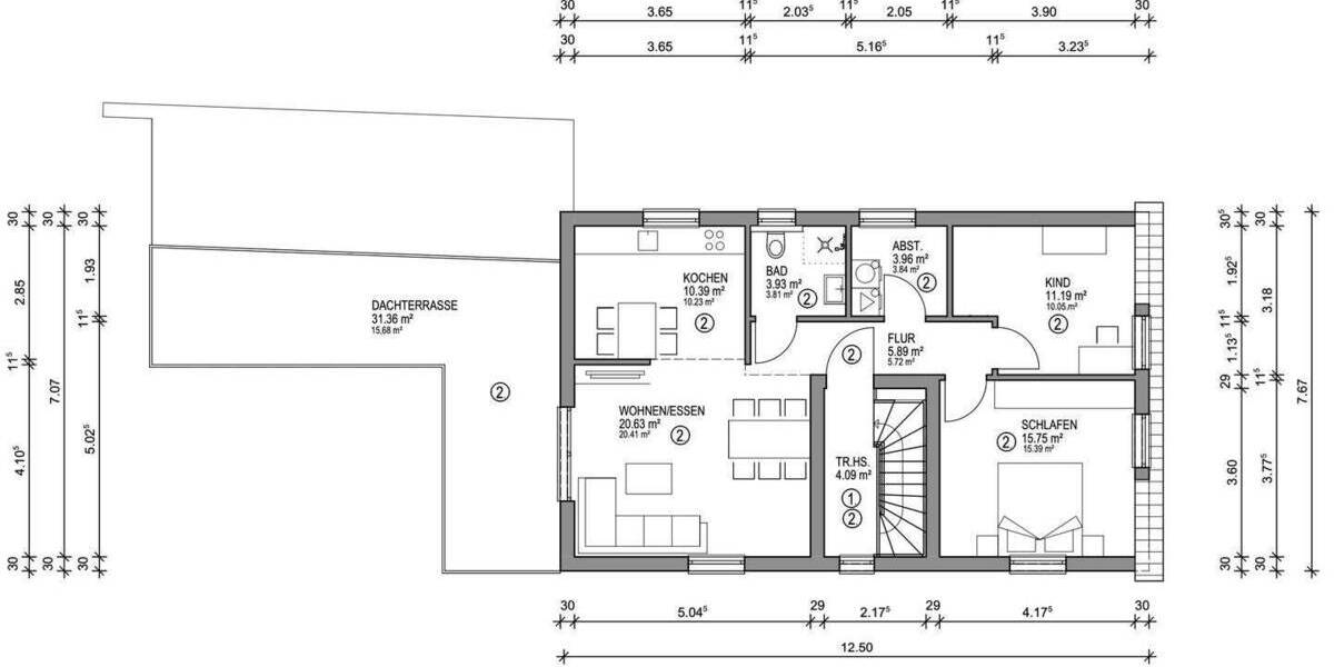 Etagenwohnung Oldenburg Eversten - 3 Zimmer, 85 m&sup2;, 313.000&euro; | Angebot:26376813
