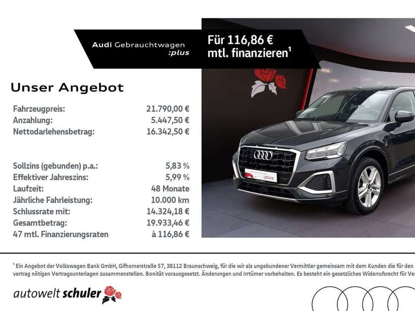 Audi Q2 32.900 km 23.870 € Villingen-Schwenningen 78052