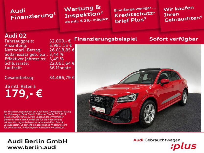 Audi Q2 12.527 km 31.250 € Berlin 10587