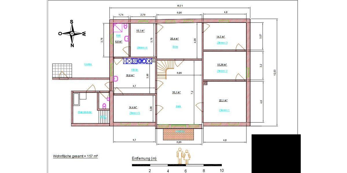 Bauernhaus, Landhaus Eystrup - 7 Zimmer, 157 m&sup2;, 395.000&euro; | Angebot:27030029