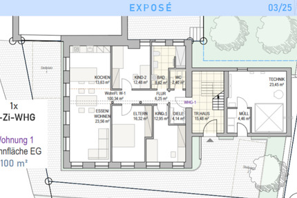 Attraktive 4-Zimmer-NeubauWohnung für Familien und Paare