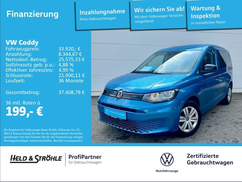 VW Caddy 11.200 km 31.920 € Neu-Ulm 89231