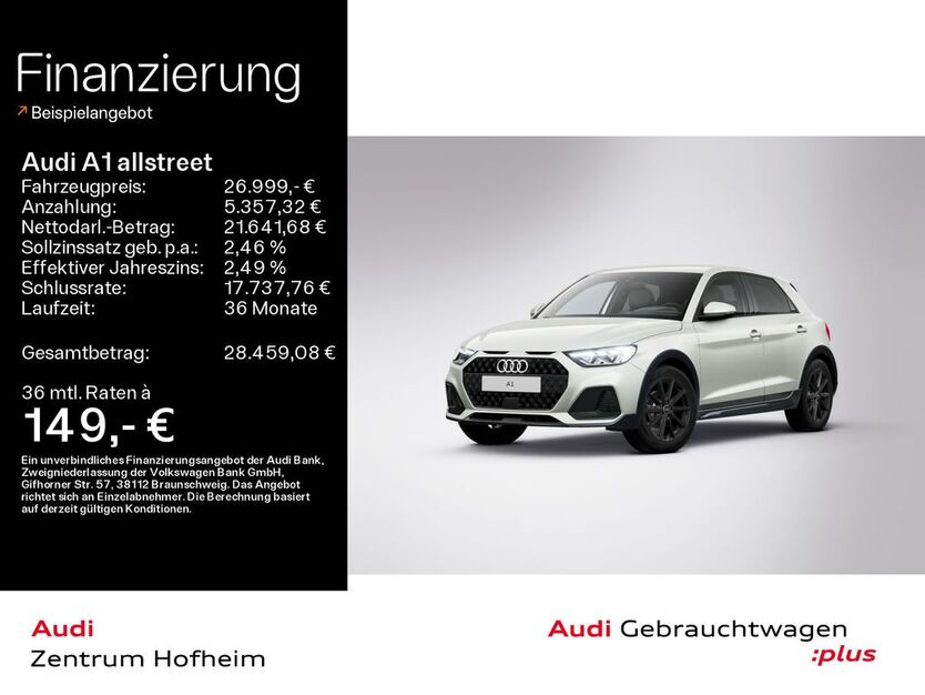Audi A1 8.705 km 26.999 € Hofheim 65719