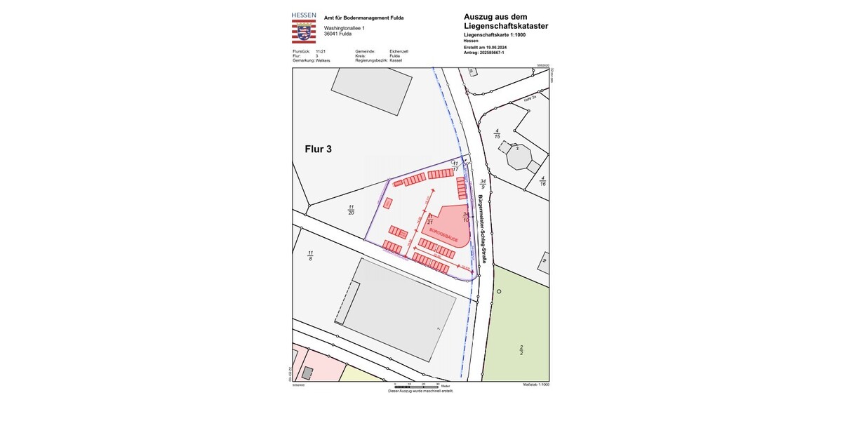 Verkauft! Projektgrundstück mit genehmigtem Büro- und Verwaltungsneubau - Gewerbeobjekt Eichenzell / Welkers Welkers | Angebot:25320029