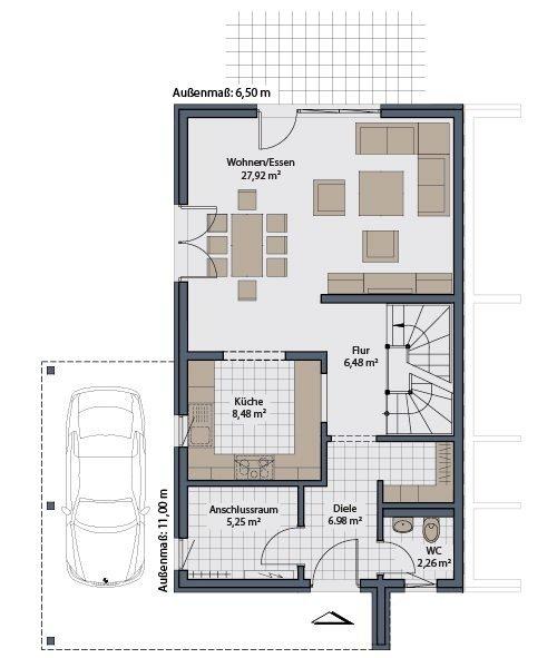 Doppelhaushälfte Gütersloh - 4 Zimmer, 115 m&sup2;, 2.200&euro; | Angebot:26665366
