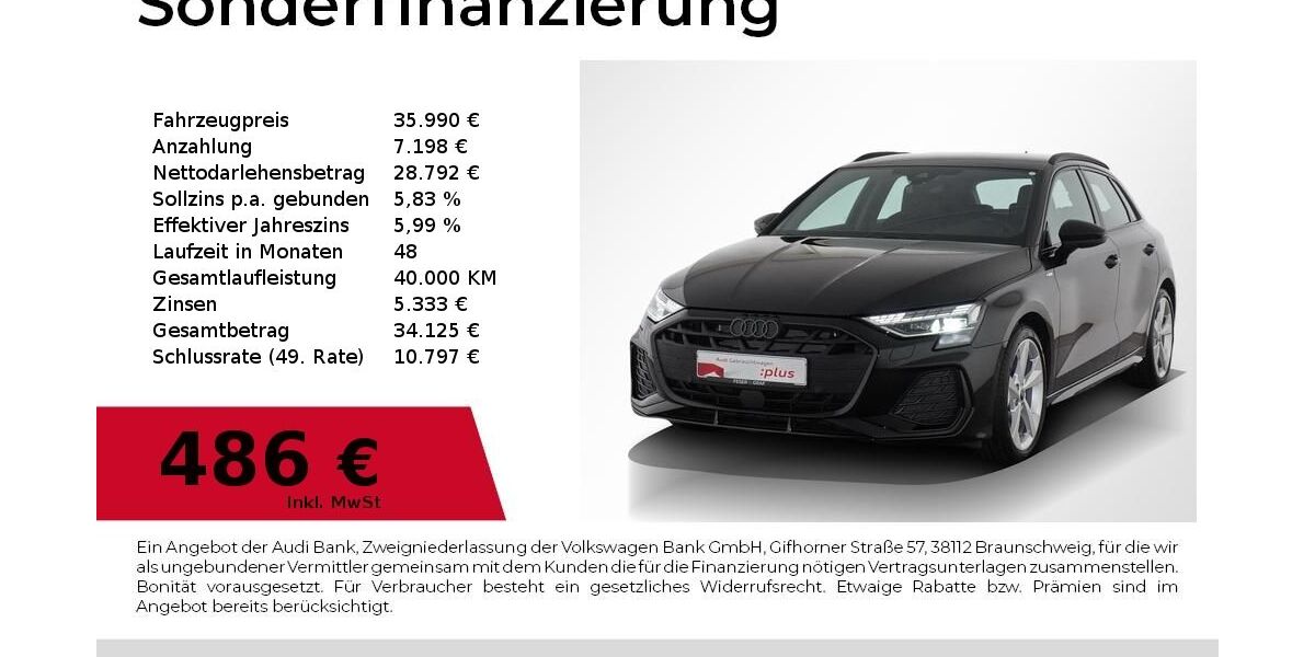 Audi A3 9.750 km 34.880 &euro; Nürnberg 90441