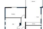 Erdgeschoßwohnung Kassel Bad Wilhelmshöhe - 2.5 Zimmer, 89 m&sup2;, 1.500&euro; | Angebot:24569470
