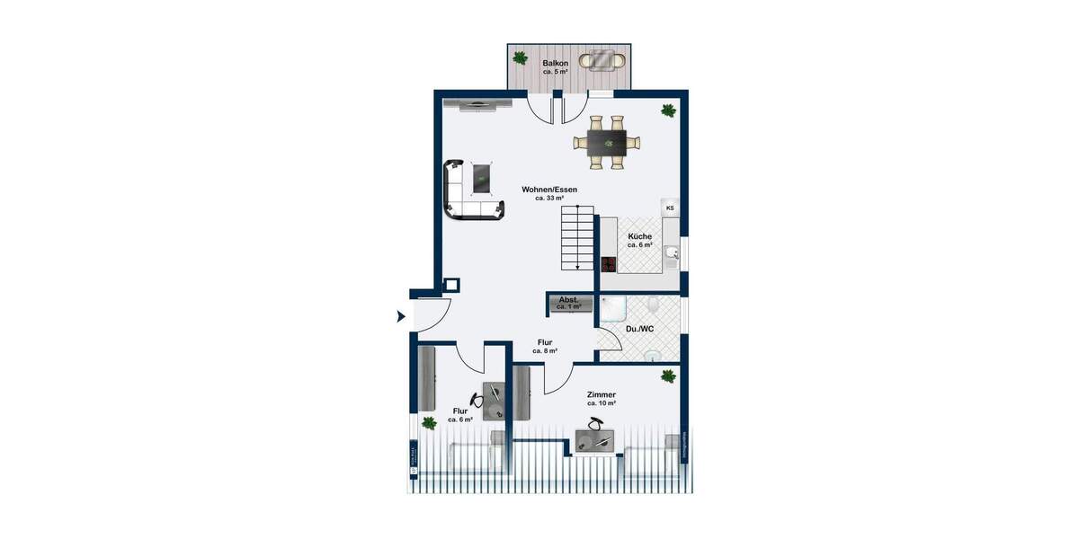 Etagenwohnung Usingen - 4 Zimmer, 93 m&sup2;, 299.000&euro; | Angebot:25695534