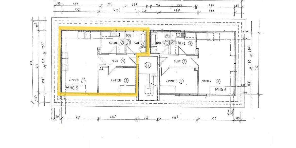 Etagenwohnung Güstrow - 2 Zimmer, 60 m&sup2;, 98.000&euro; | Angebot:26293099