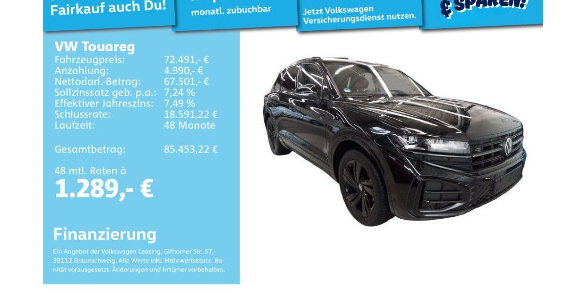VW Touareg 17.029 km 71.991 &euro; Mannheim 68309
