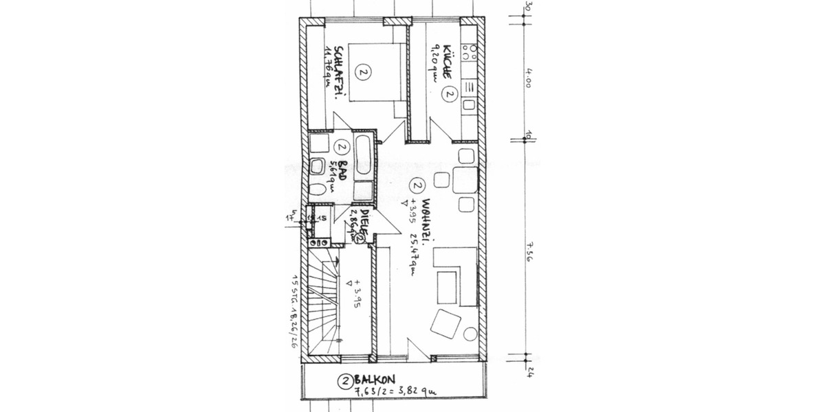 Helle 2 Zimmer Wohnung, zentral und ruhig in Krailling 2 zimmer