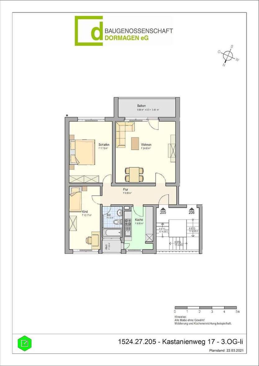 3-Zimmer-Wohnung in Dormagen-Horrem mit Balkon 3 zimmer
