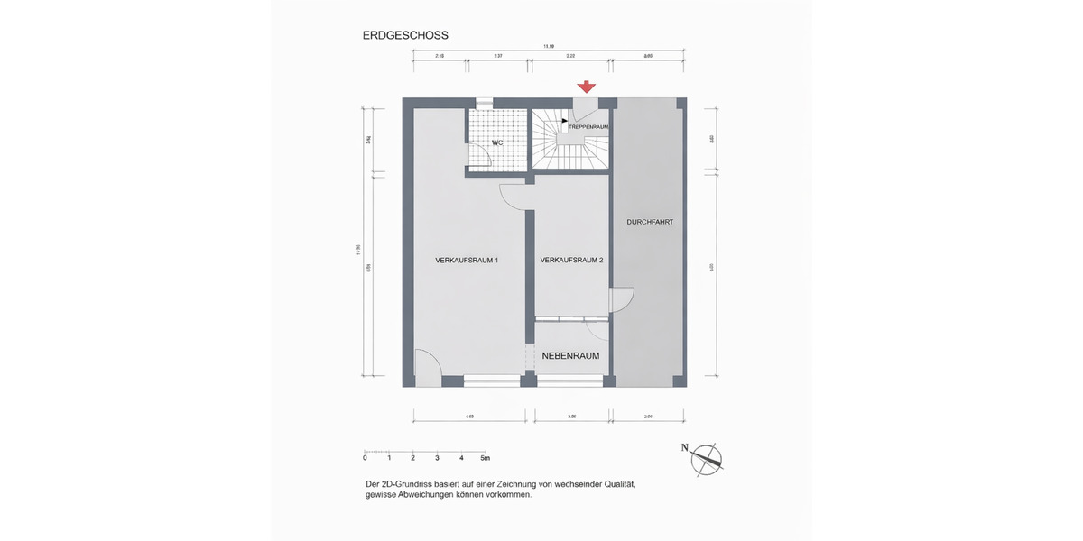 Attraktive Gewerbefläche - ideal als Café, Praxis oder Handel zimmer