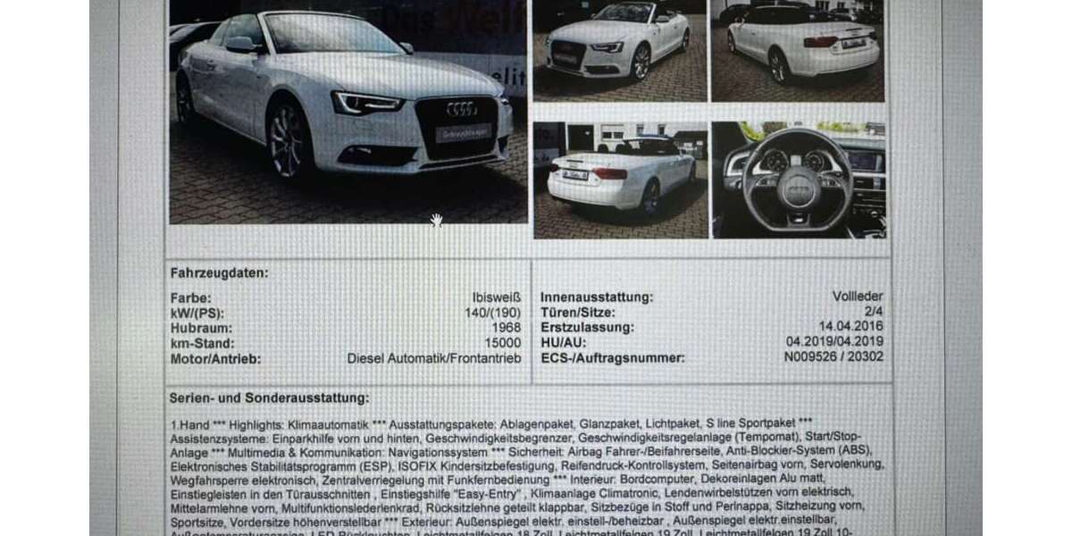 Audi A5 81.000 km 21.499 &euro; Reutlingen, Stadt 72770
