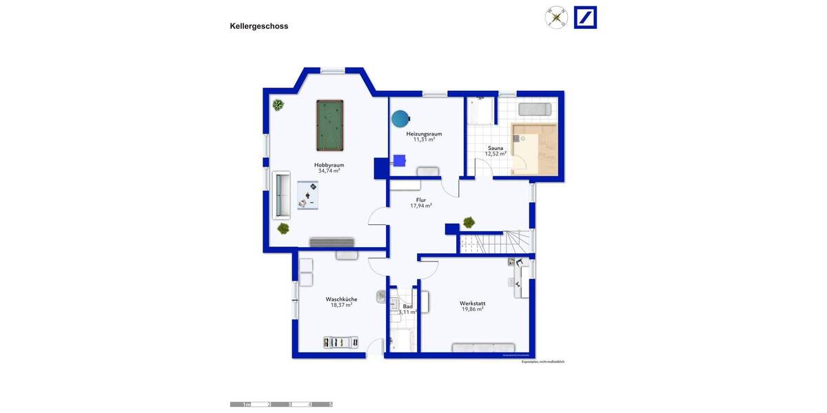 Großzügiges Ein- bis Zweifamilienhaus in massiver Bauweise mit Sauna, Garten und Doppelgarage 7 zimmer