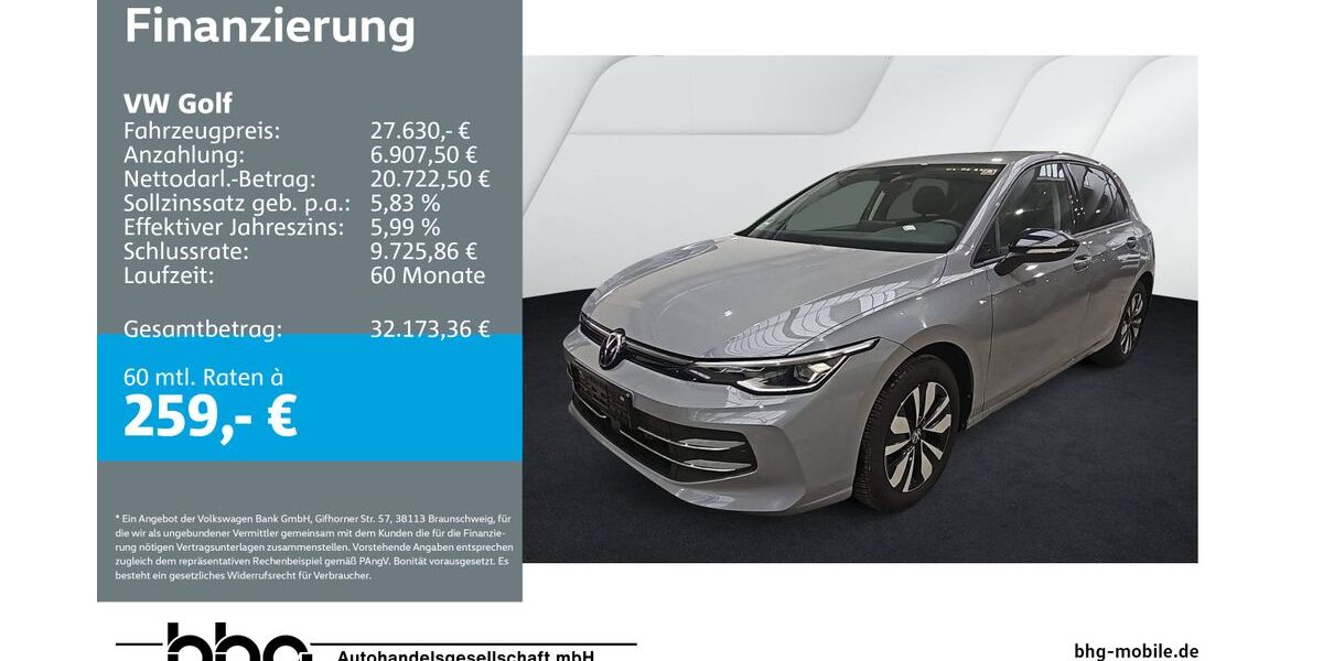 VW Golf 25.521 km 27.630 &euro; Freiburg 79115
