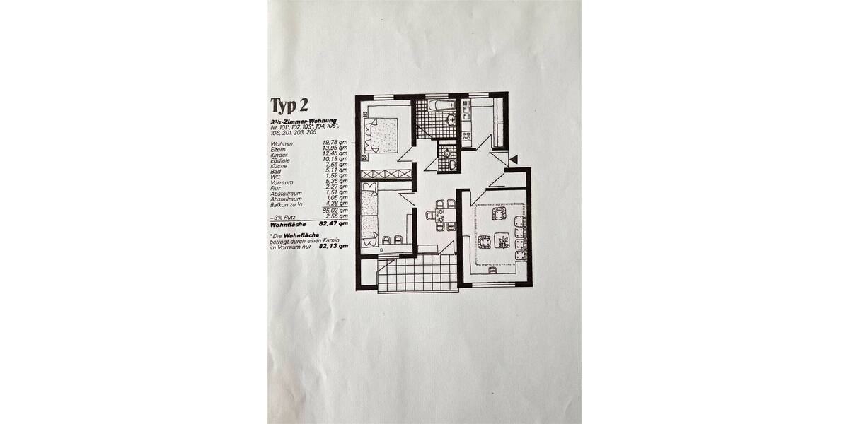 Etagenwohnung Ravensburg Innenstadt - 3 Zimmer, 87 m&sup2;, 310.000&euro; | Angebot:25692803