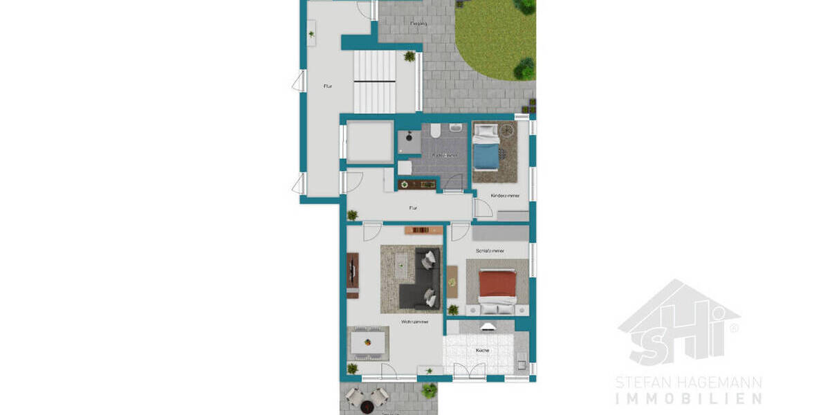 Etagenwohnung Norderstedt Garstedt - 3 Zimmer, 80 m&sup2;, 385.000&euro; | Angebot:26218135
