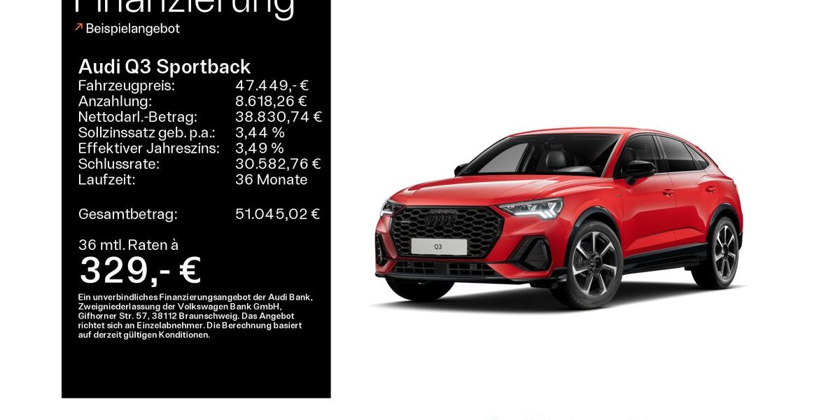 Audi Q3 4.400 km 47.449 &euro; Büdingen-Düdelsheim 63654