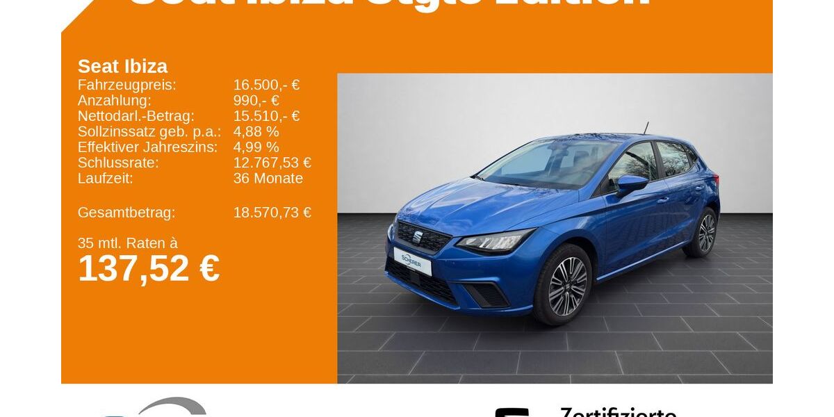 Seat Ibiza 29.843 km 16.500 &euro; Ludwigshafen 67063