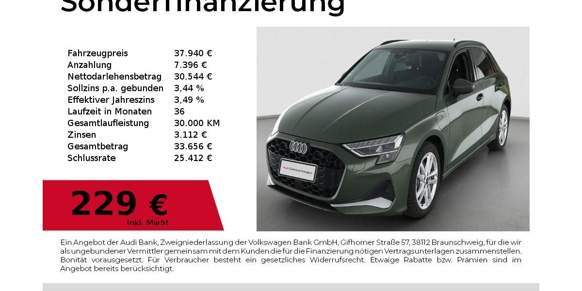 Audi A3 7.817 km 37.940 &euro; Dessau-Roßlau 06844