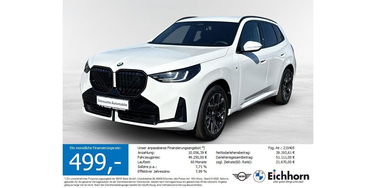 BMW X3 8.900 km 53.250 &euro; Miltenberg 63897