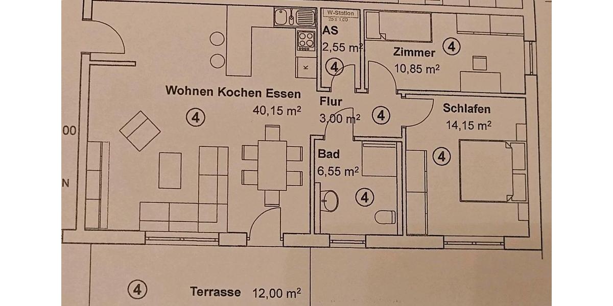 Hochwertige 3-Zimmer Wohnung in Hirschaid zimmer