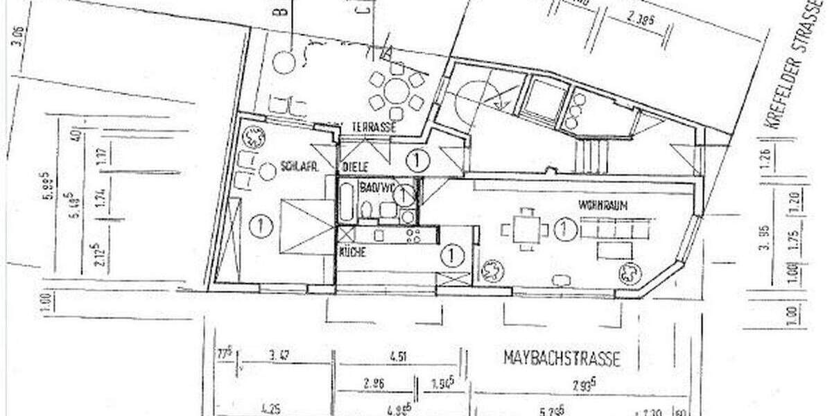 Etagenwohnung Köln Neustadt-Nord - 2 Zimmer, 79 m&sup2;, 1.650&euro; | Angebot:25022901