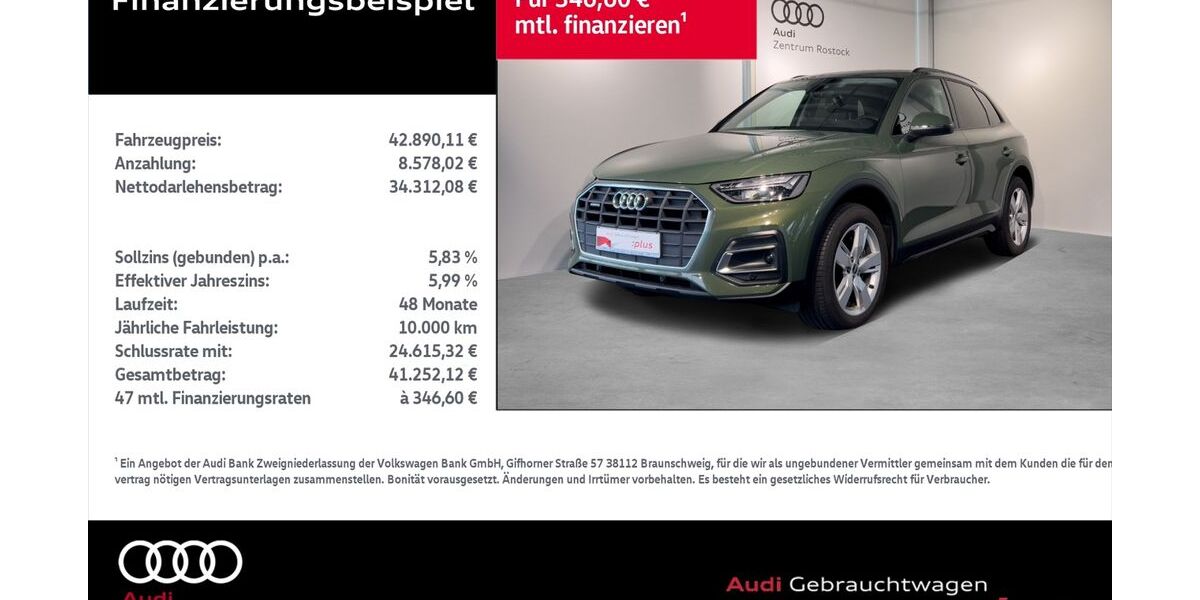 Audi Q5 26.277 km 41.990 € Rostock 18059