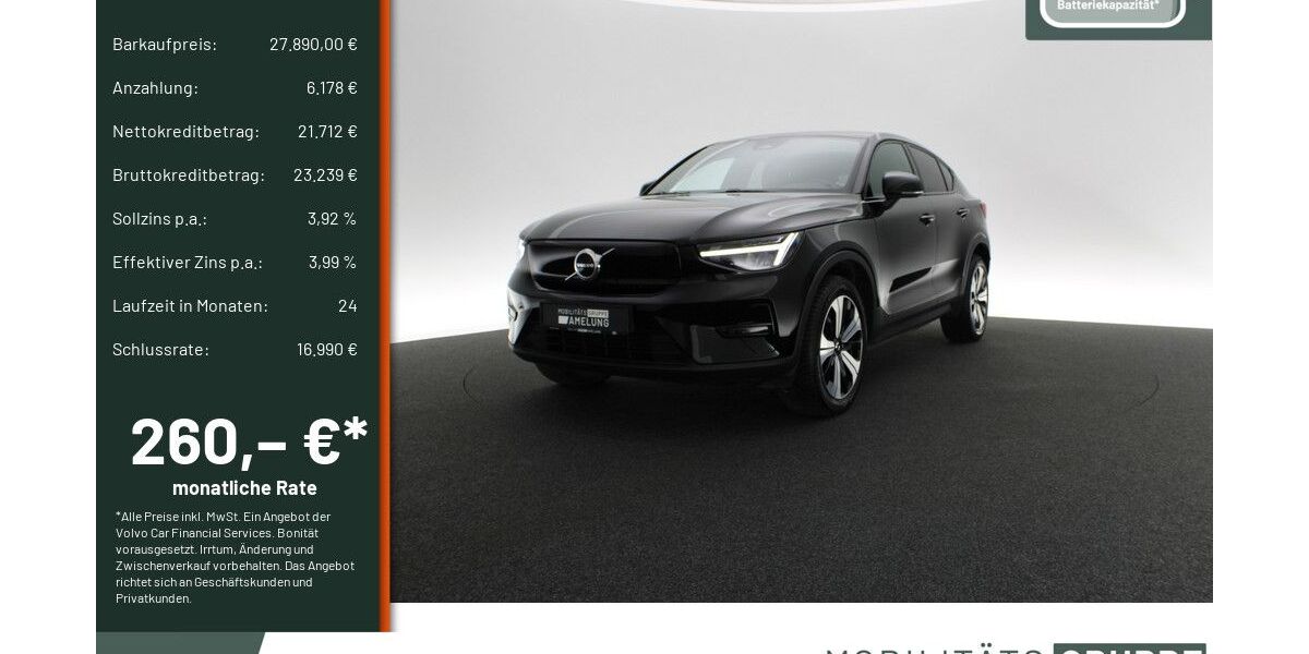 Volvo C40 16.797 km 27.390 &euro; Engelskirchen 51766