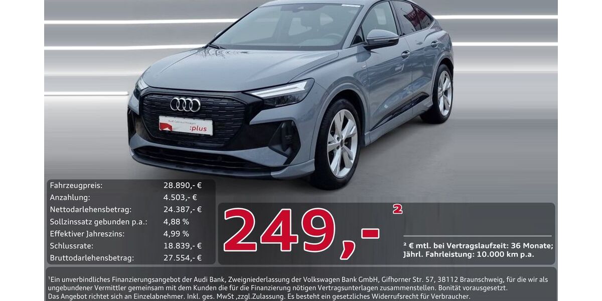 Audi Q4 e-tron 36.662 km 28.890 &euro; Ingolstadt 85057
