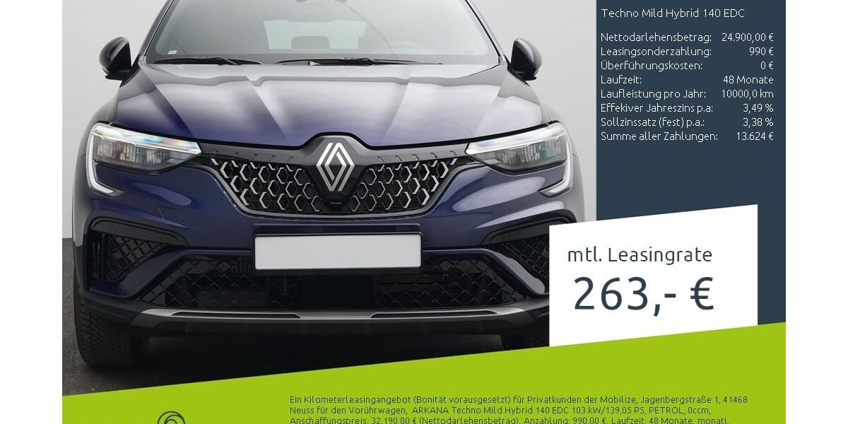 Renault Arkana 3.047 km 24.900 &euro; Münster - Amelsbüren 48163