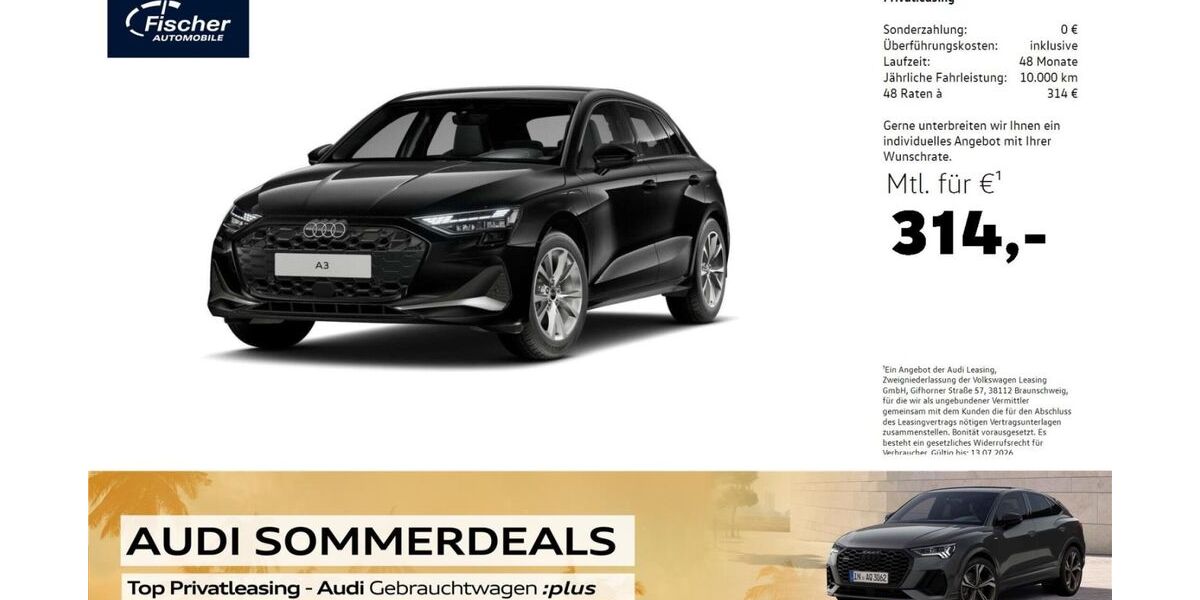 Audi A3 21.194 km 34.780 &euro; Neumarkt 92318