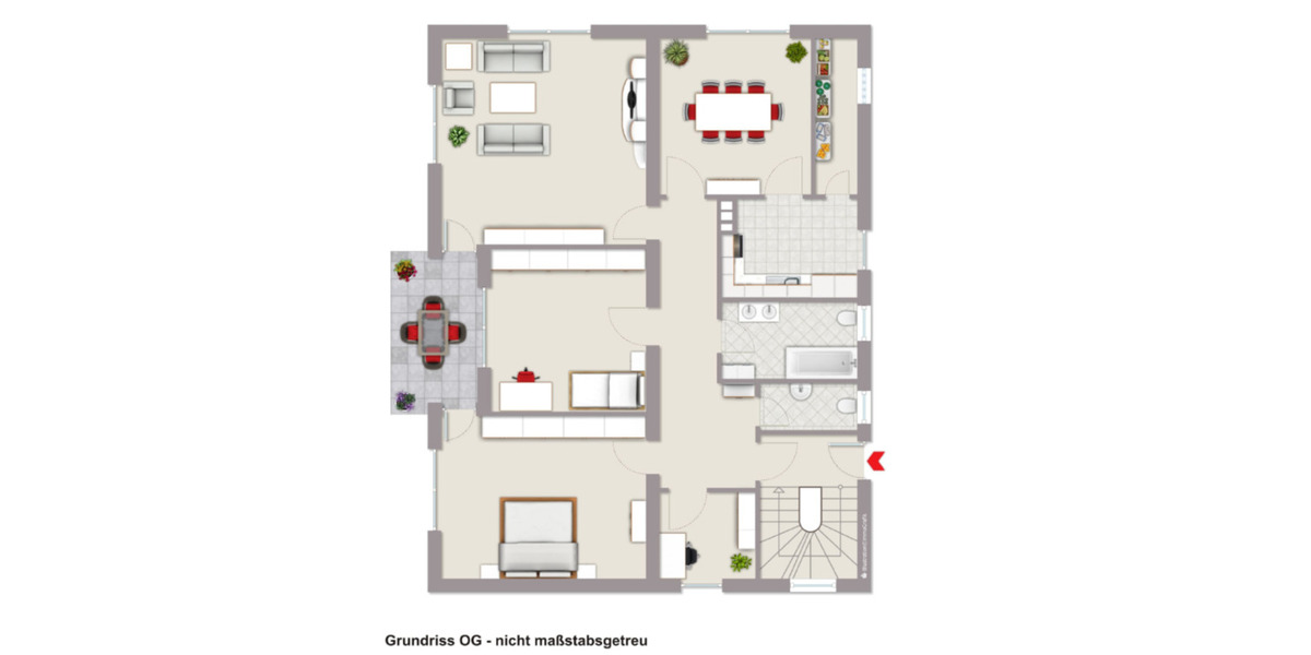 5-Zimmer-Wohnung mit Balkon in OrtenburgDorfbach 113 zimmer