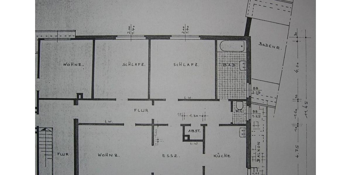Etagenwohnung Hüllhorst - 3.5 Zimmer, 110 m&sup2;, 1.265&euro; | Angebot:26423119