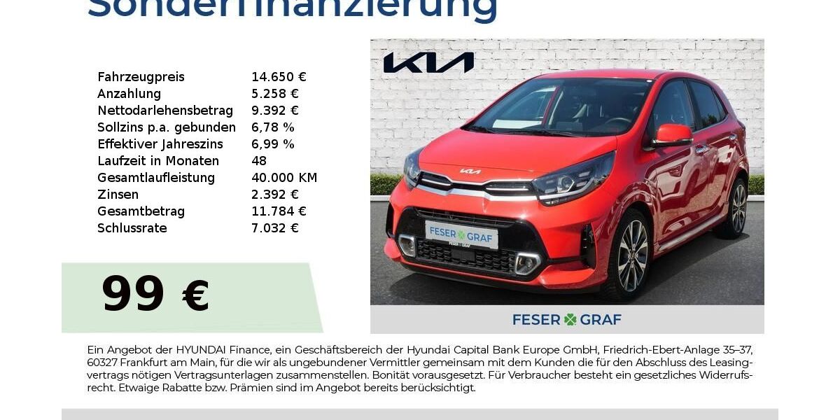 Kia Picanto 52.841 km 14.650 &euro; Roth 91154
